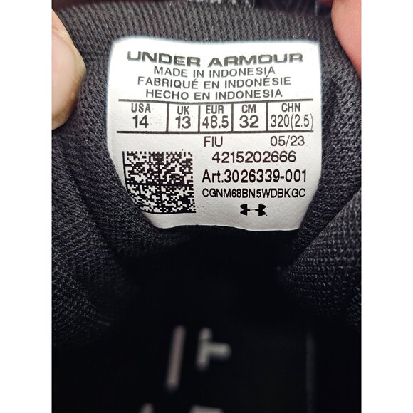 Under Armour Spotlight Cleats Black & White Mens Football Shoes Size 10.5 Synthe main image 12